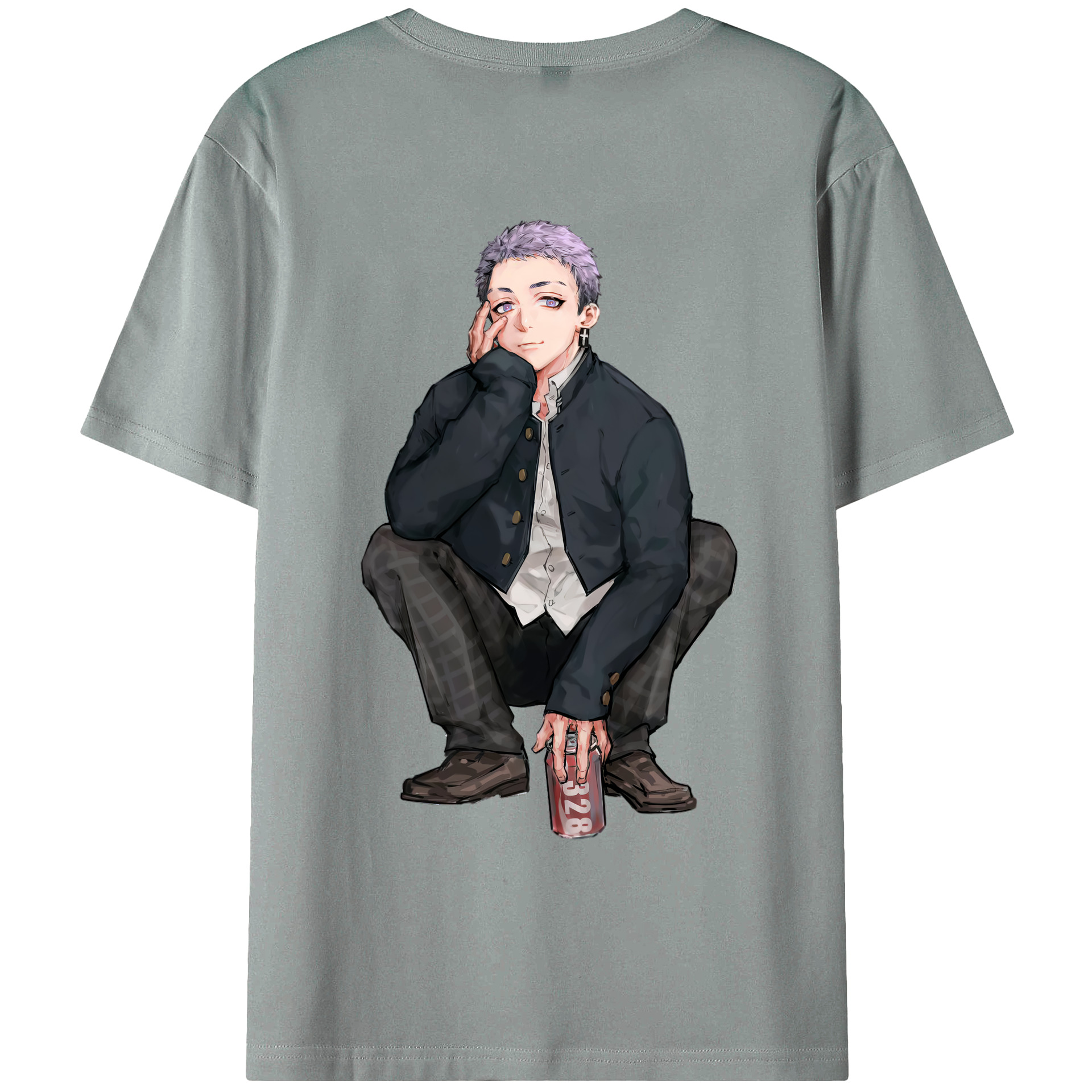 （画像用） 東京リベンジャーズ Tokyo Revengers 綿100％ メンズ半袖Tシャツ（バックプリント） 通気性